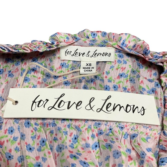 For Love & Lemons Phoebe Mini Dress Size XS NWT - Picture 6 of 14